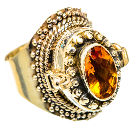 Mandarin Citrine Rings handcrafted by Ana Silver Co - RING117439 - Photo 2
