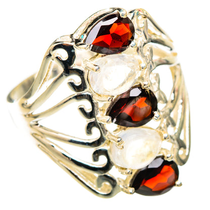 Garnet Rings handcrafted by Ana Silver Co - RING117444 - Photo 2