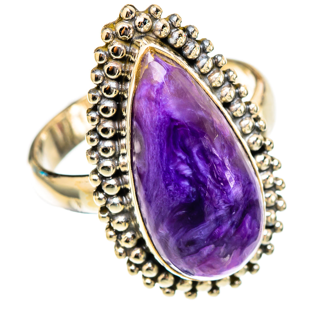 Charoite Rings handcrafted by Ana Silver Co - RING117445 - Photo 2