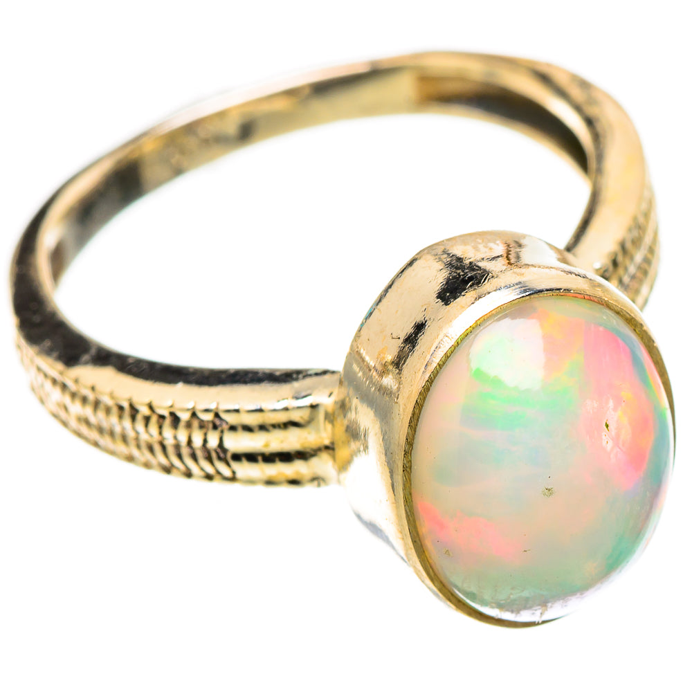 Ethiopian Opal Rings handcrafted by Ana Silver Co - RING117457 - Photo 2