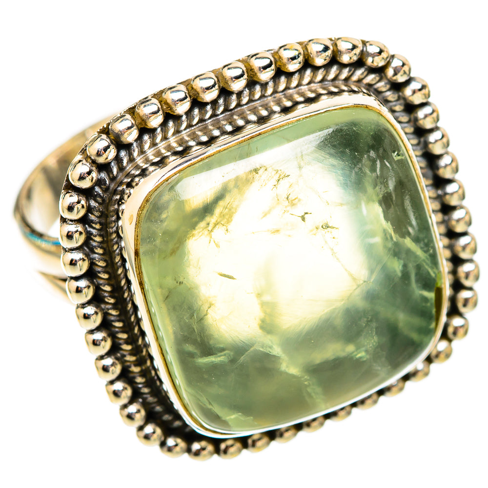 Prehnite Rings handcrafted by Ana Silver Co - RING117465 - Photo 2