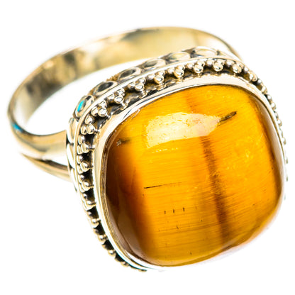 Tiger Eye Rings handcrafted by Ana Silver Co - RING117467 - Photo 2