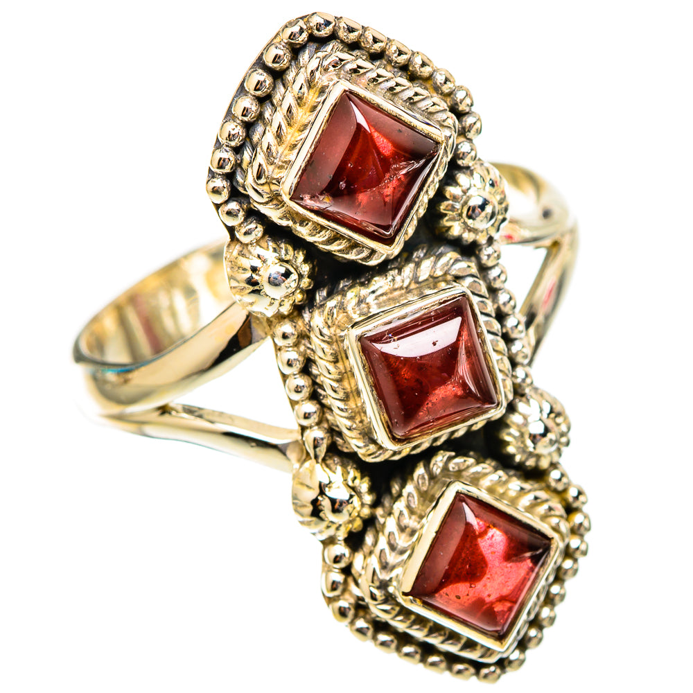 Garnet Rings handcrafted by Ana Silver Co - RING117473 - Photo 2