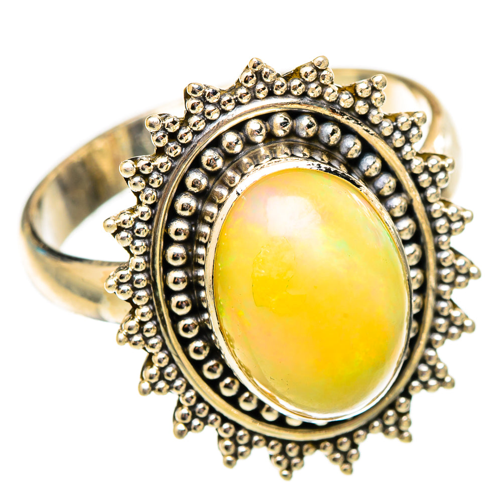 Ethiopian Opal Rings handcrafted by Ana Silver Co - RING117483 - Photo 2