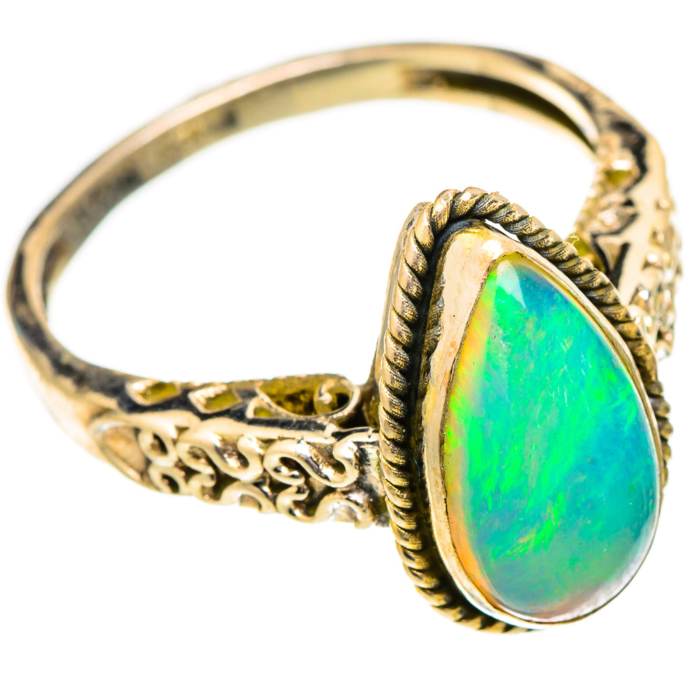 Ethiopian Opal Rings handcrafted by Ana Silver Co - RING117484 - Photo 2