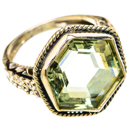 Green Amethyst Rings handcrafted by Ana Silver Co - RING117490 - Photo 2