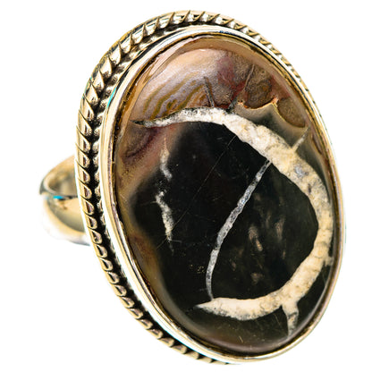 Septarian Geode Rings handcrafted by Ana Silver Co - RING117493 - Photo 2