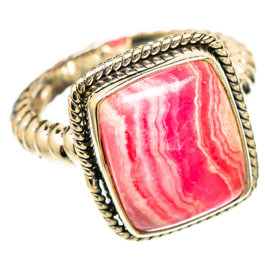 Rhodochrosite Rings handcrafted by Ana Silver Co - RING117496 - Photo 2