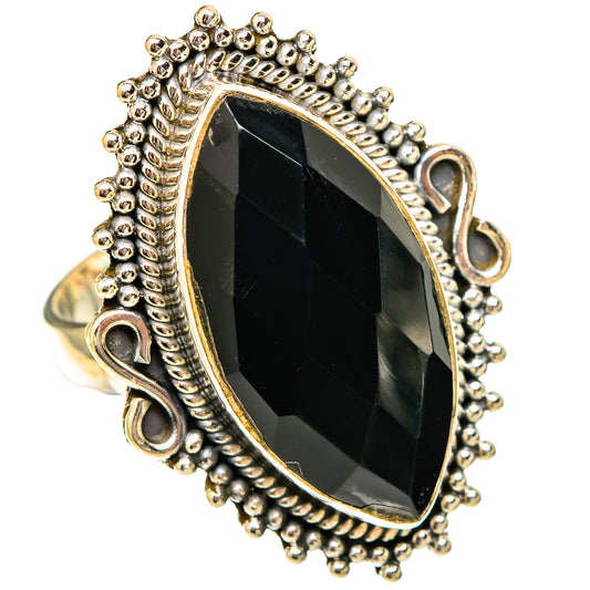 Black Onyx Rings handcrafted by Ana Silver Co - RING117503 - Photo 2