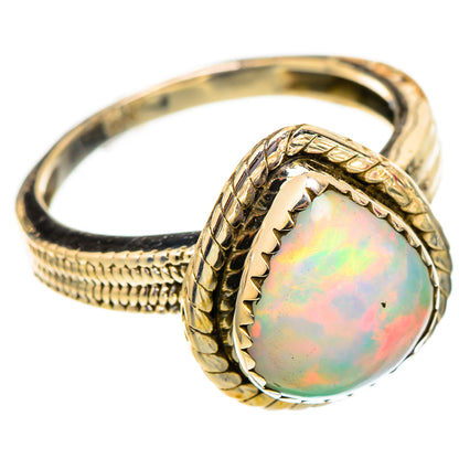 Ethiopian Opal Rings handcrafted by Ana Silver Co - RING117508 - Photo 2