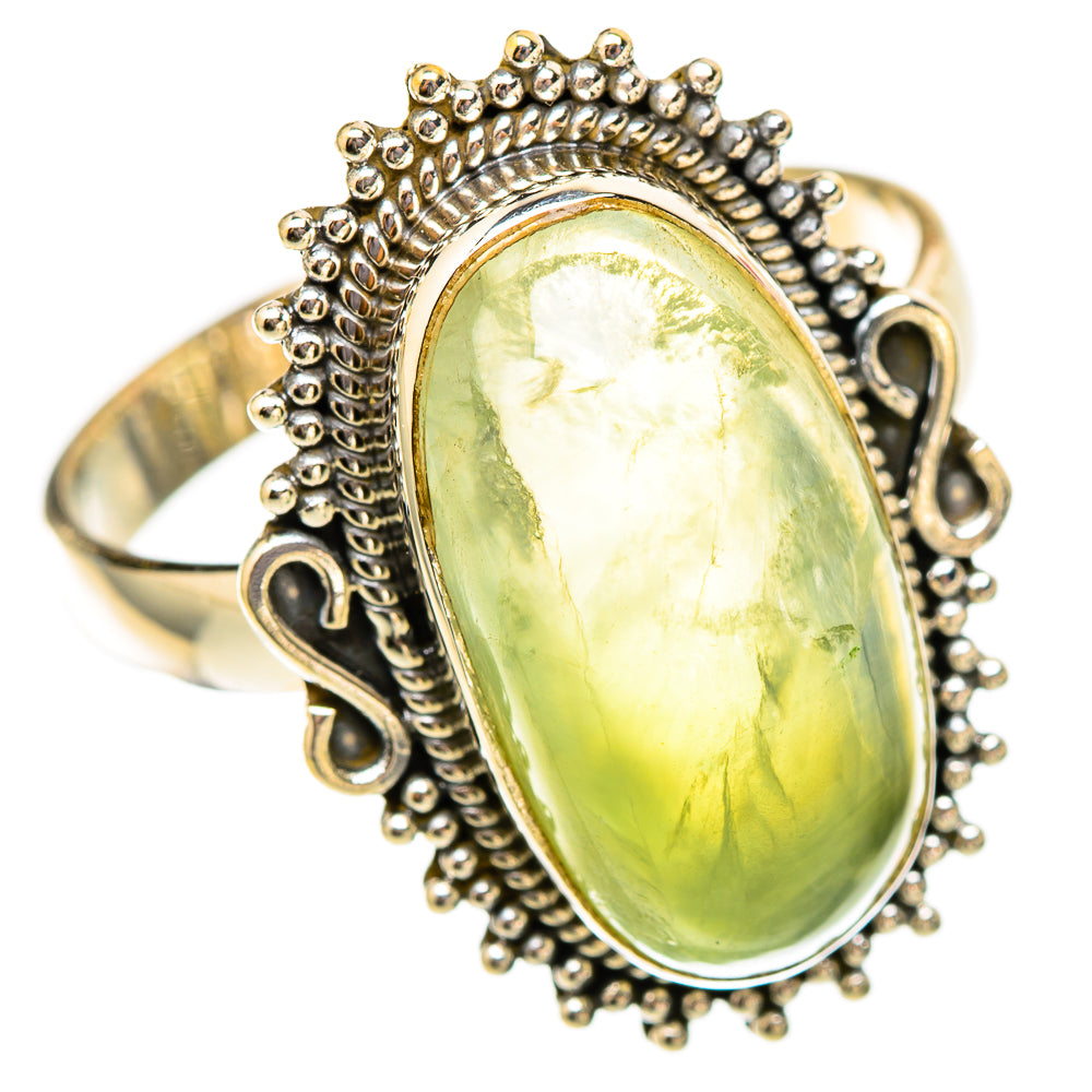 Prehnite Rings handcrafted by Ana Silver Co - RING117515 - Photo 2