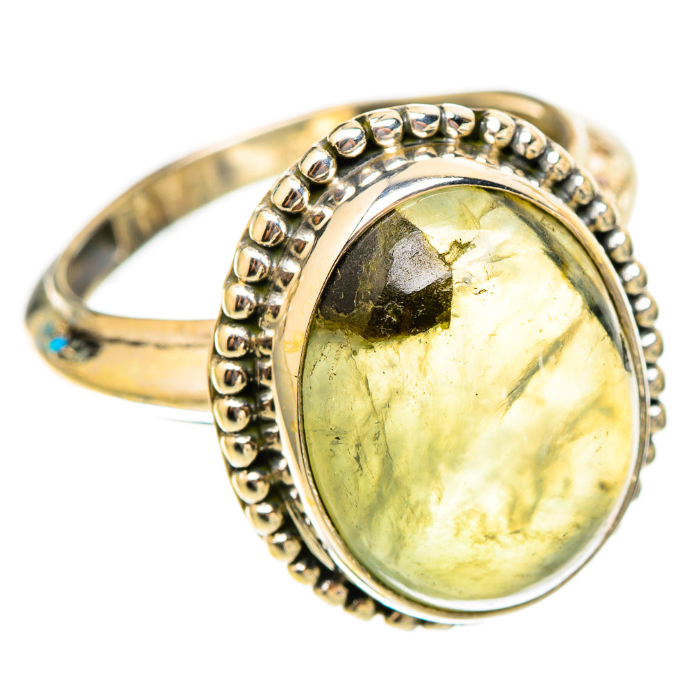 Prehnite Rings handcrafted by Ana Silver Co - RING117516 - Photo 2
