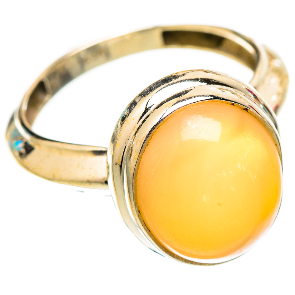 Peach Moonstone Rings handcrafted by Ana Silver Co - RING117518 - Photo 2