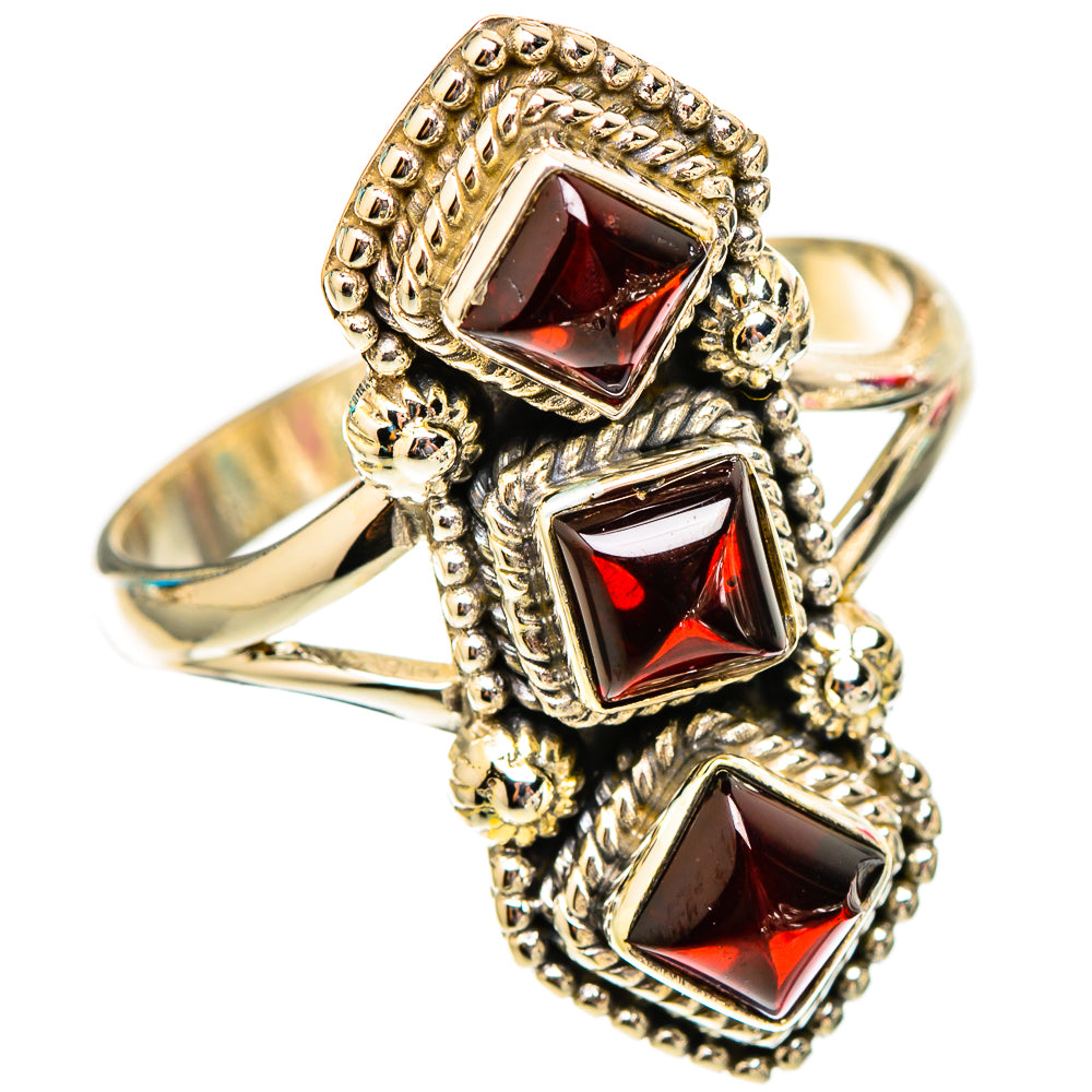 Garnet Rings handcrafted by Ana Silver Co - RING117522 - Photo 2