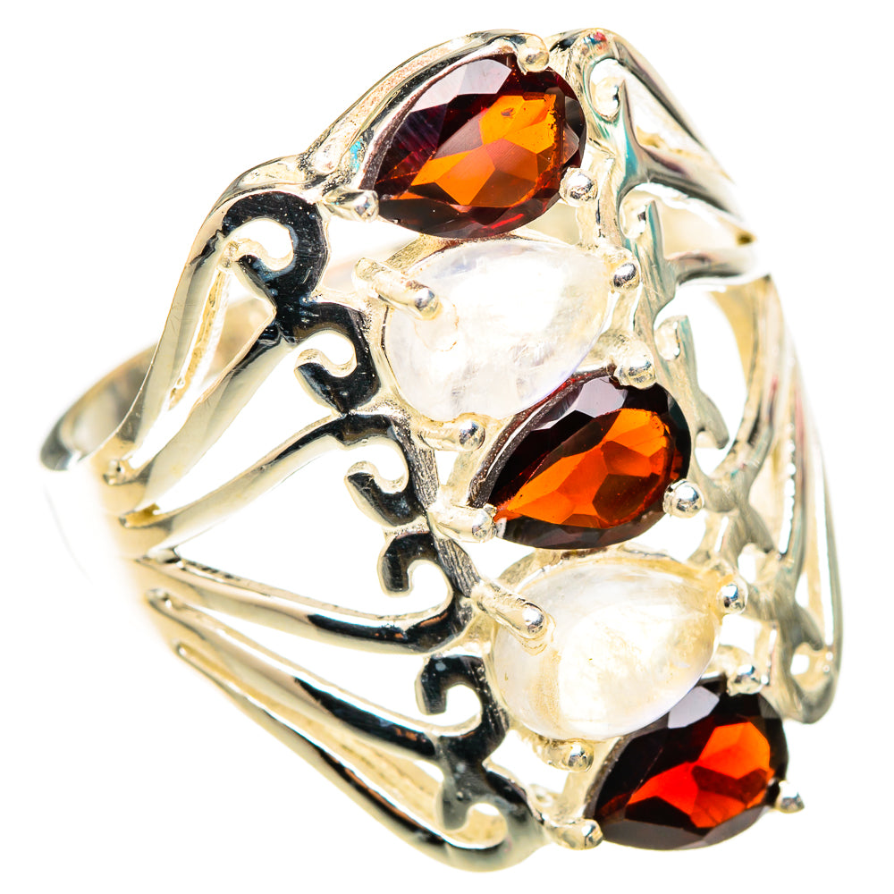Garnet Rings handcrafted by Ana Silver Co - RING117523 - Photo 2