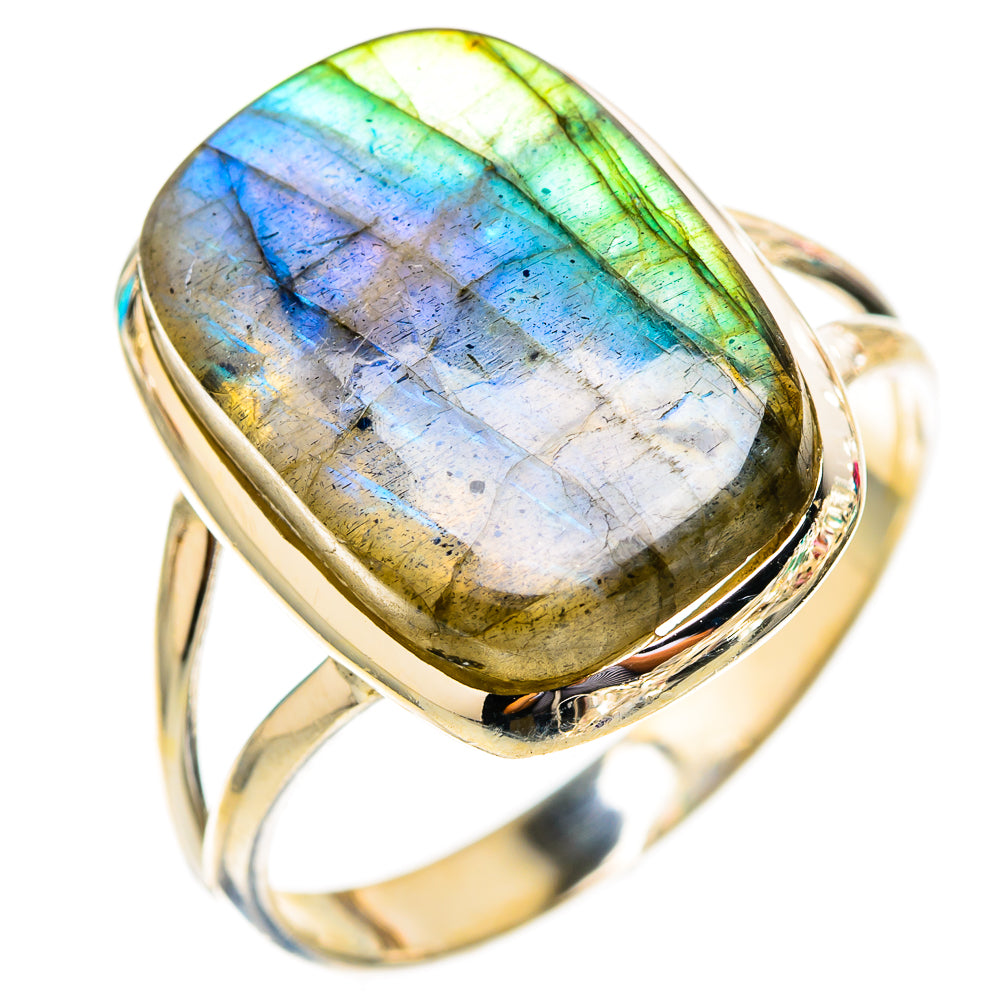 Labradorite Rings handcrafted by Ana Silver Co - RING117531 - Photo 2