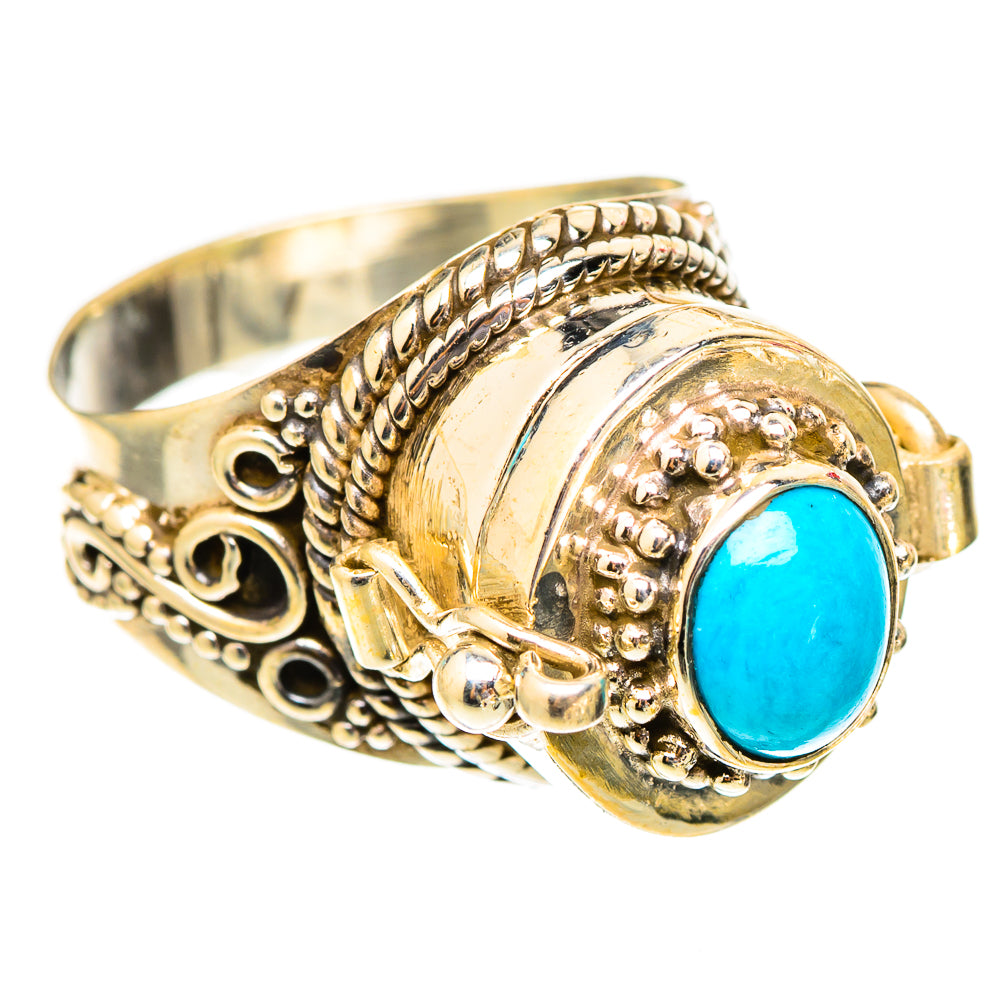 Sleeping Beauty Turquoise Rings handcrafted by Ana Silver Co - RING117535 - Photo 2