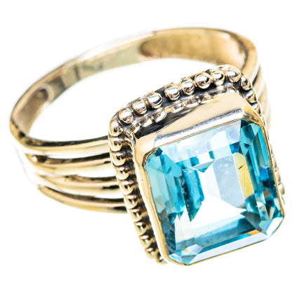 Blue Topaz Rings handcrafted by Ana Silver Co - RING117537 - Photo 2