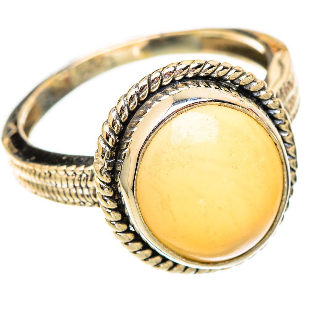 Peach Moonstone Rings handcrafted by Ana Silver Co - RING117543 - Photo 2