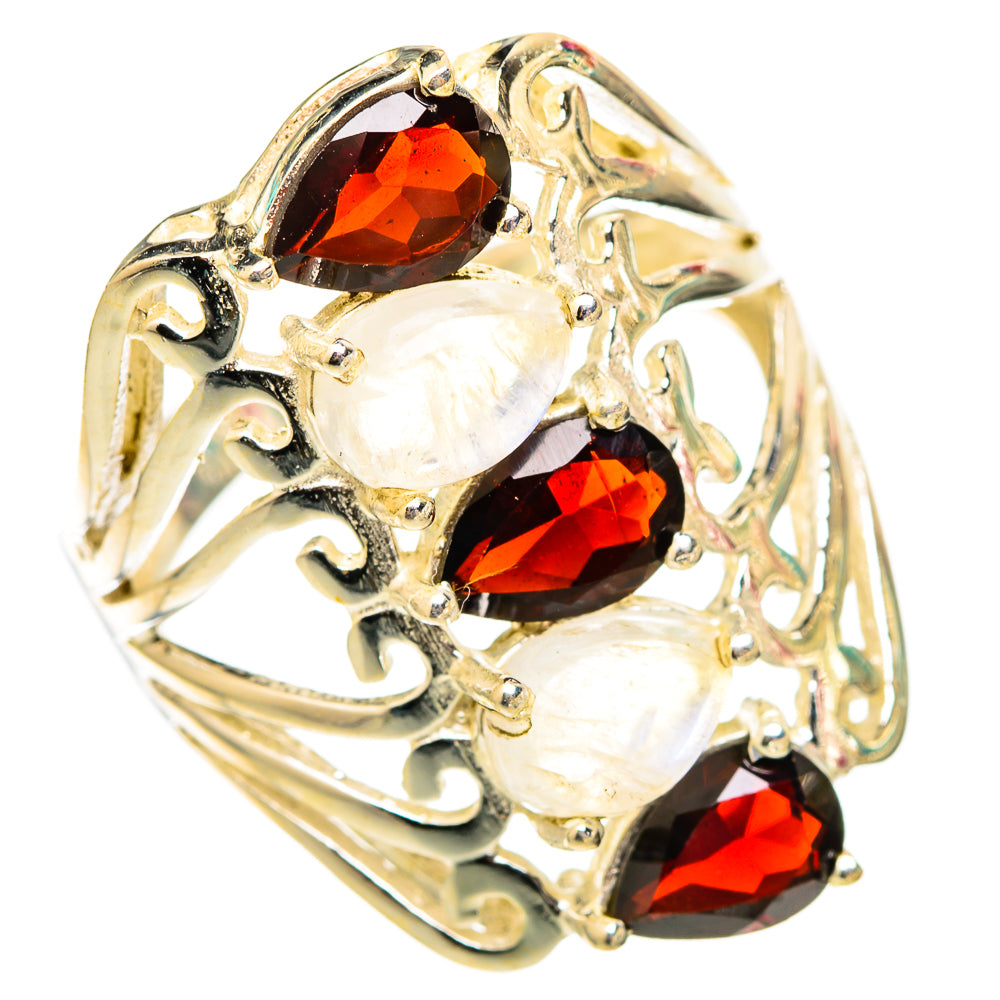 Garnet Rings handcrafted by Ana Silver Co - RING117547 - Photo 2
