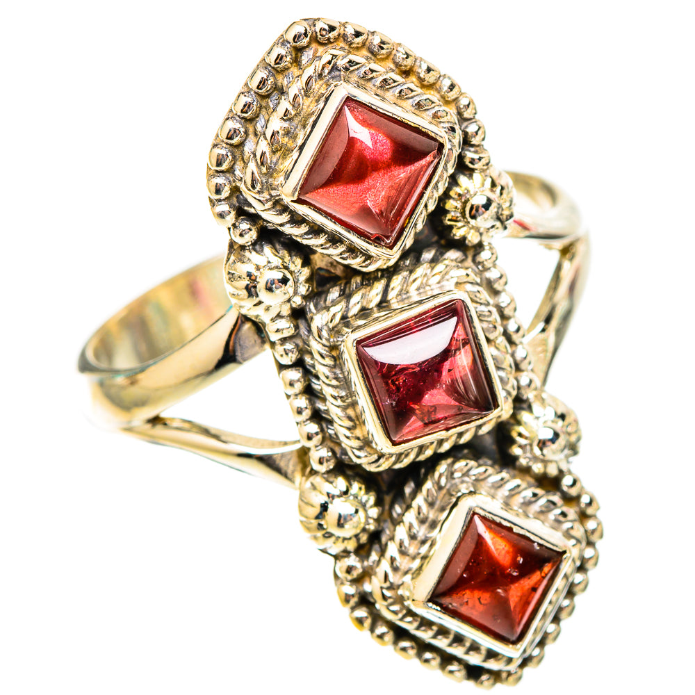Garnet Rings handcrafted by Ana Silver Co - RING117548 - Photo 2