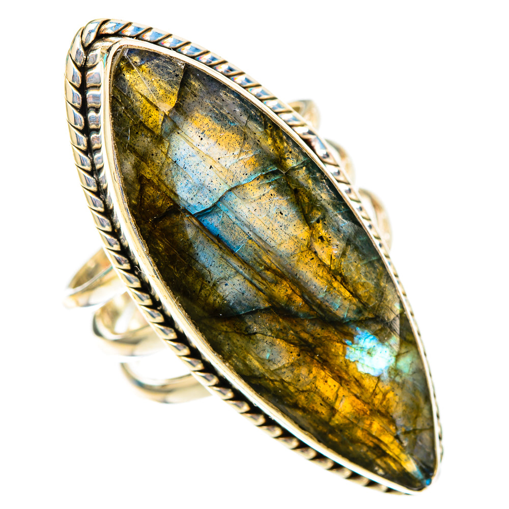 Labradorite Rings handcrafted by Ana Silver Co - RING117561 - Photo 2