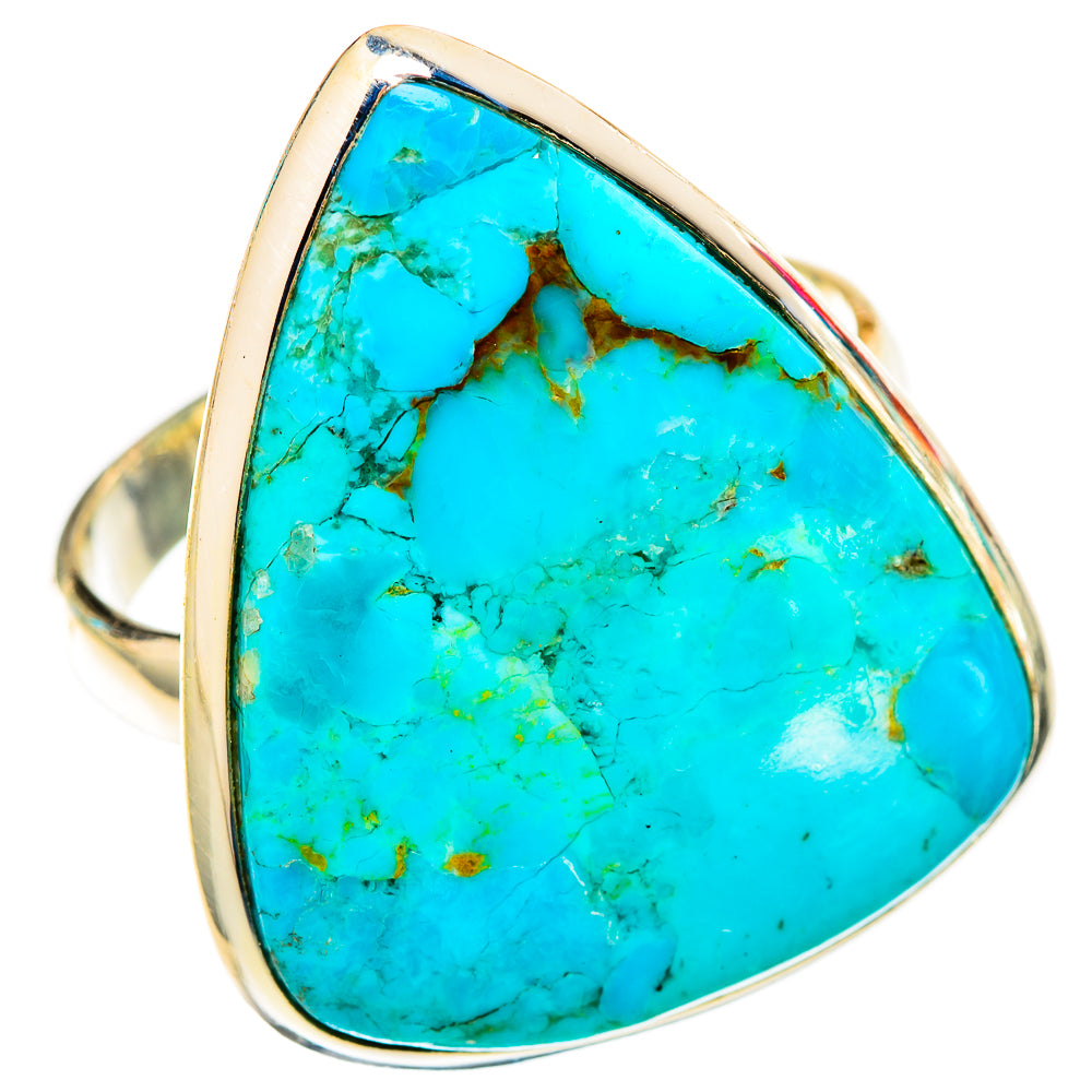 Peruvian Chrysocolla Rings handcrafted by Ana Silver Co - RING117563 - Photo 2
