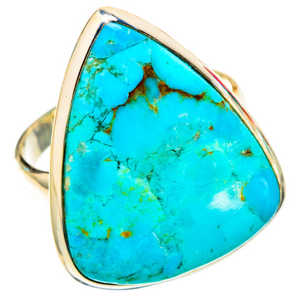 Peruvian Chrysocolla Rings handcrafted by Ana Silver Co - RING117563 - Photo 2