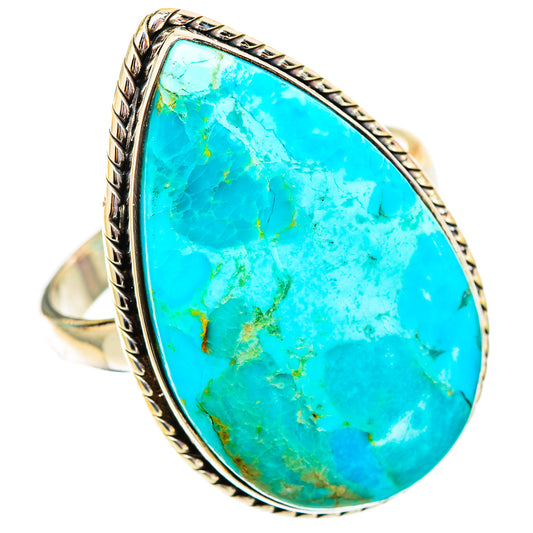 Peruvian Chrysocolla Rings handcrafted by Ana Silver Co - RING117567 - Photo 2