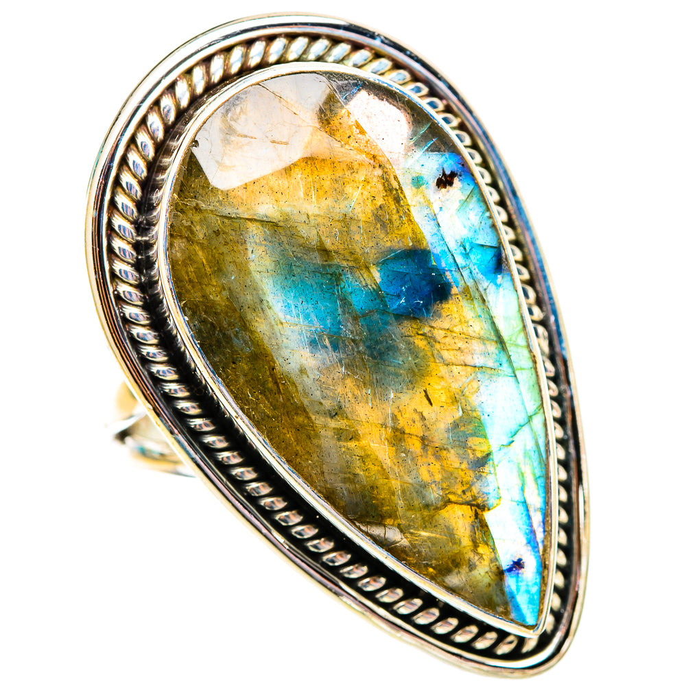 Labradorite Rings handcrafted by Ana Silver Co - RING117572 - Photo 2
