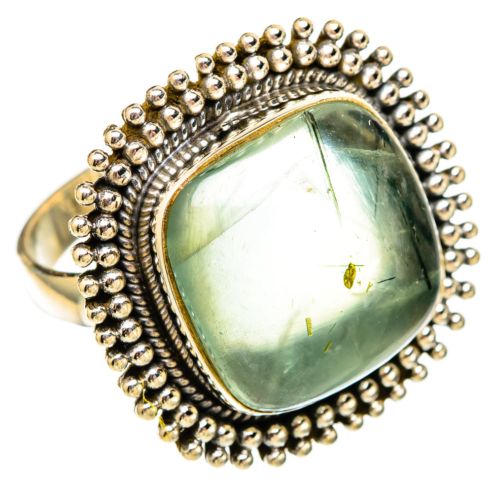 Prehnite Rings handcrafted by Ana Silver Co - RING117574 - Photo 2