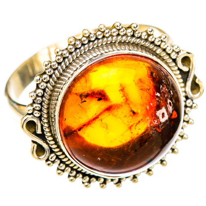 Baltic Amber Rings handcrafted by Ana Silver Co - RING117580 - Photo 2