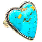 Peruvian Chrysocolla Rings handcrafted by Ana Silver Co - RING117605 - Photo 2
