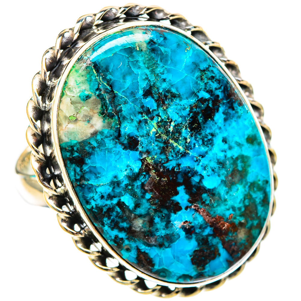 Shattuckite Rings handcrafted by Ana Silver Co - RING117606 - Photo 2