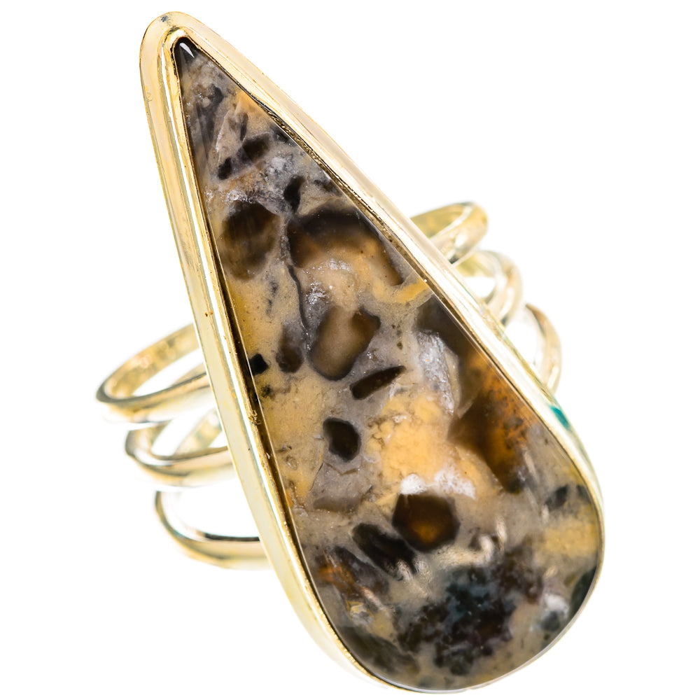 Tiger Dendrite Agate Rings handcrafted by Ana Silver Co - RING117612 - Photo 2