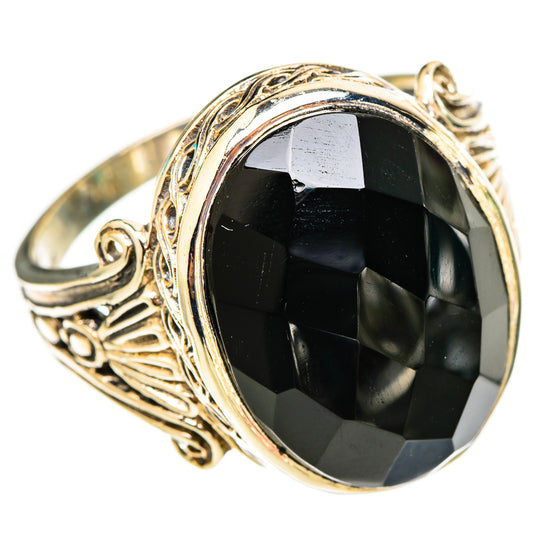 Black Onyx Rings handcrafted by Ana Silver Co - RING117618 - Photo 2