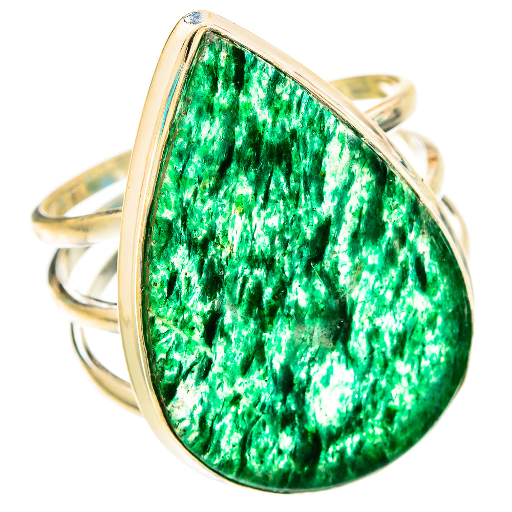 Green Aventurine Rings handcrafted by Ana Silver Co - RING117637 - Photo 2