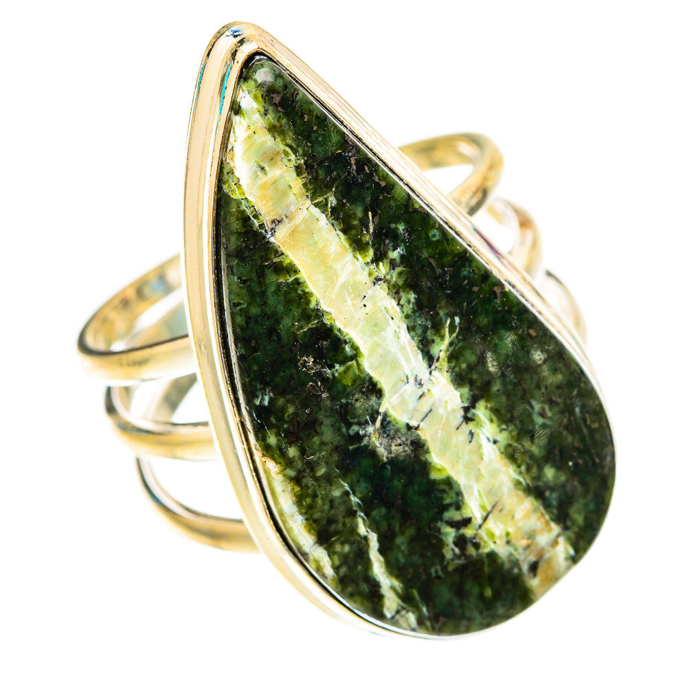 Green Swiss Opal Rings handcrafted by Ana Silver Co - RING117638 - Photo 2