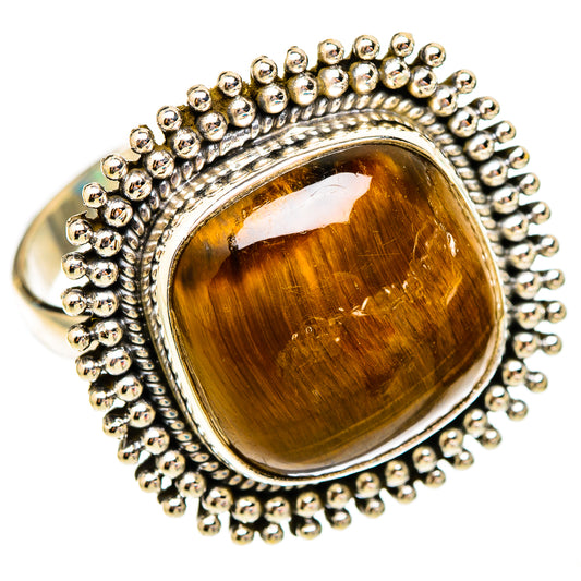 Tiger Eye Rings handcrafted by Ana Silver Co - RING117640 - Photo 2