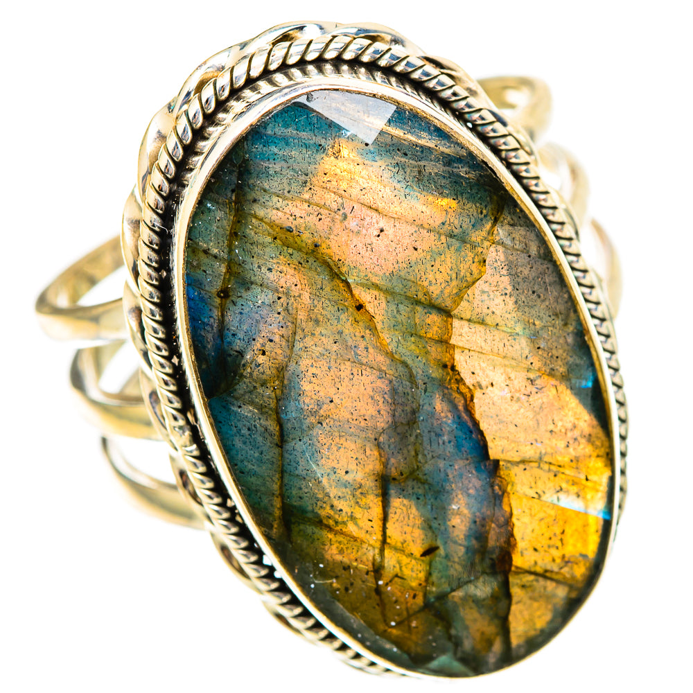 Labradorite Rings handcrafted by Ana Silver Co - RING117657 - Photo 2