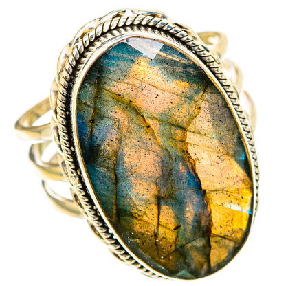 Labradorite Rings handcrafted by Ana Silver Co - RING117657 - Photo 2