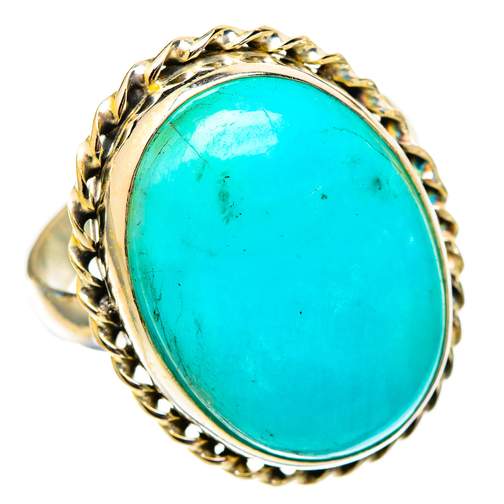 Peruvian Amazonite Rings handcrafted by Ana Silver Co - RING117659 - Photo 2