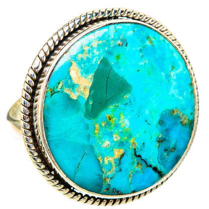 Peruvian Chrysocolla Rings handcrafted by Ana Silver Co - RING117666 - Photo 2