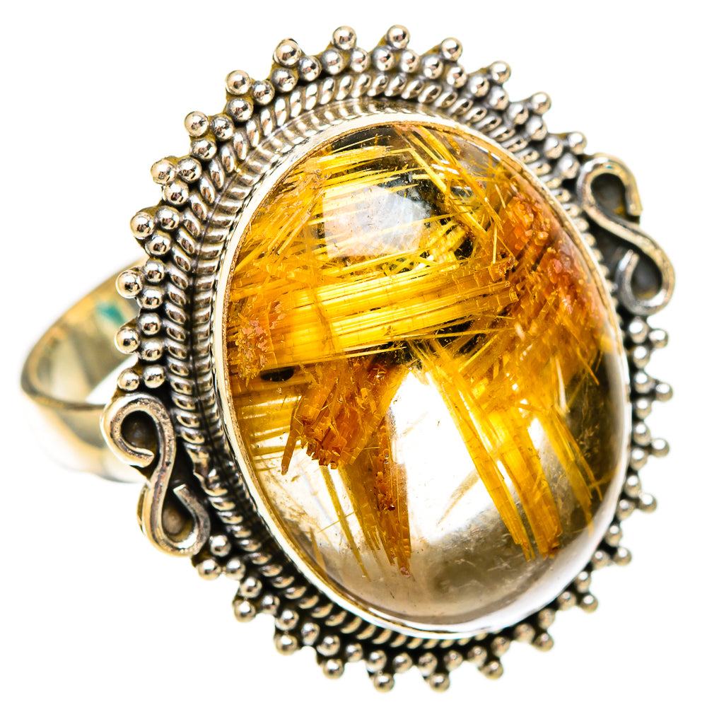 Rutilated Quartz Rings handcrafted by Ana Silver Co - RING117676 - Photo 2