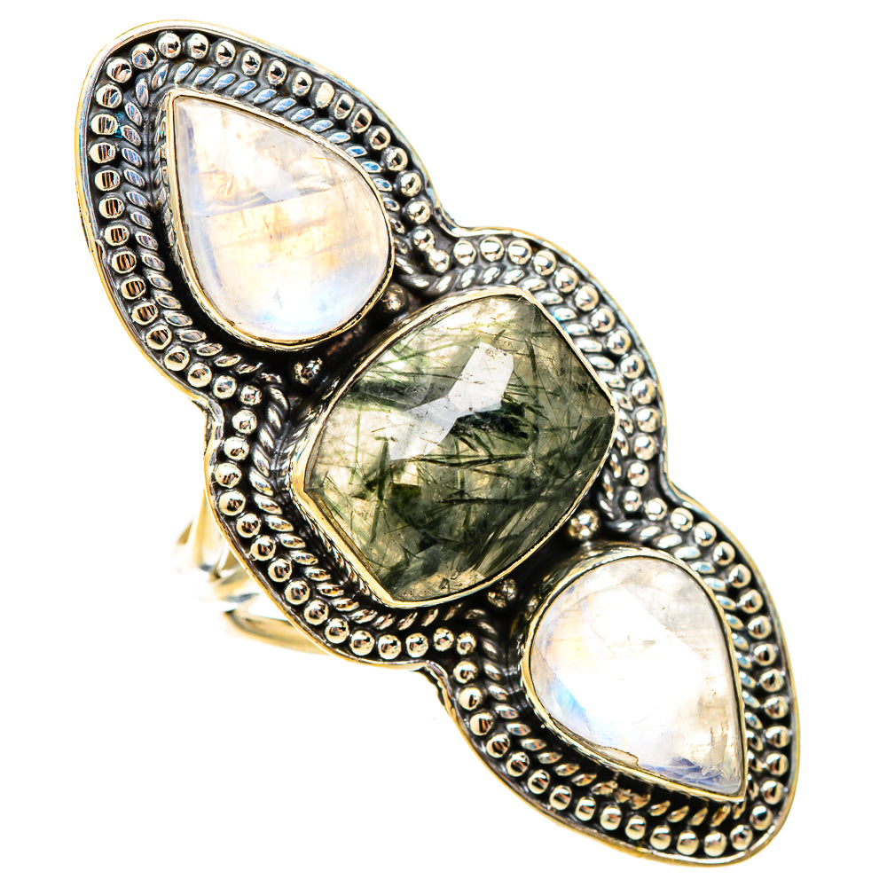 Tourmalinated Quartz Rings handcrafted by Ana Silver Co - RING117678 - Photo 2