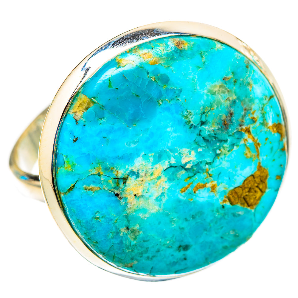 Peruvian Chrysocolla Rings handcrafted by Ana Silver Co - RING117687 - Photo 2