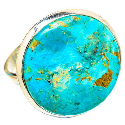 Peruvian Chrysocolla Rings handcrafted by Ana Silver Co - RING117687 - Photo 2