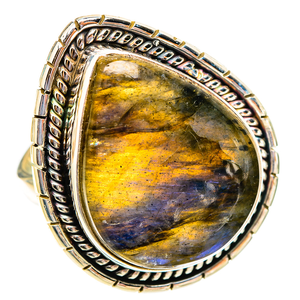 Labradorite Rings handcrafted by Ana Silver Co - RING117689 - Photo 2