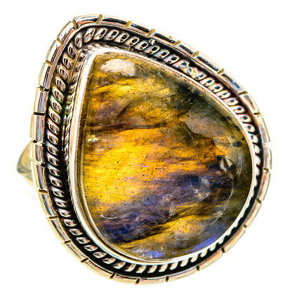 Labradorite Rings handcrafted by Ana Silver Co - RING117689 - Photo 2