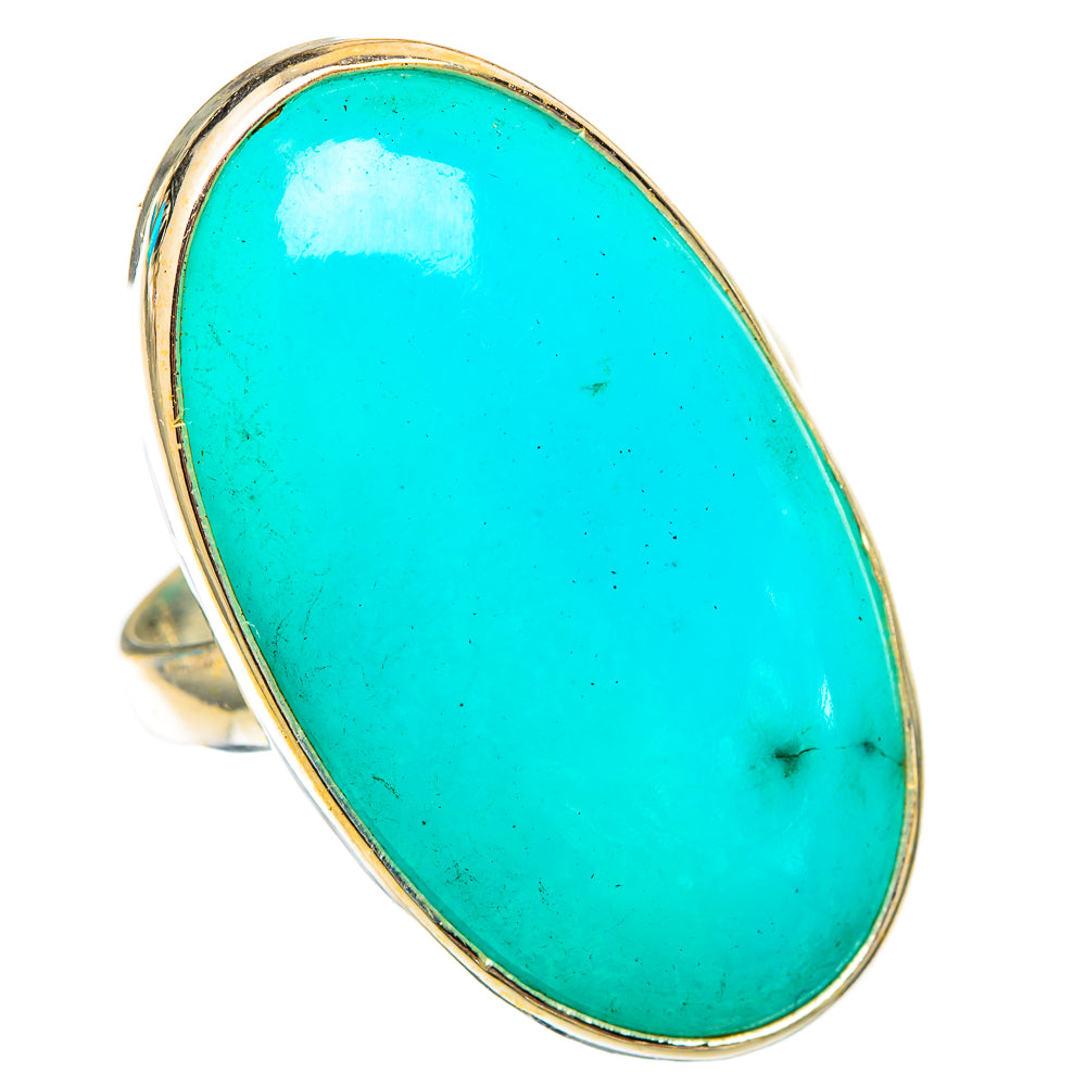 Peruvian Amazonite Rings handcrafted by Ana Silver Co - RING117691 - Photo 2